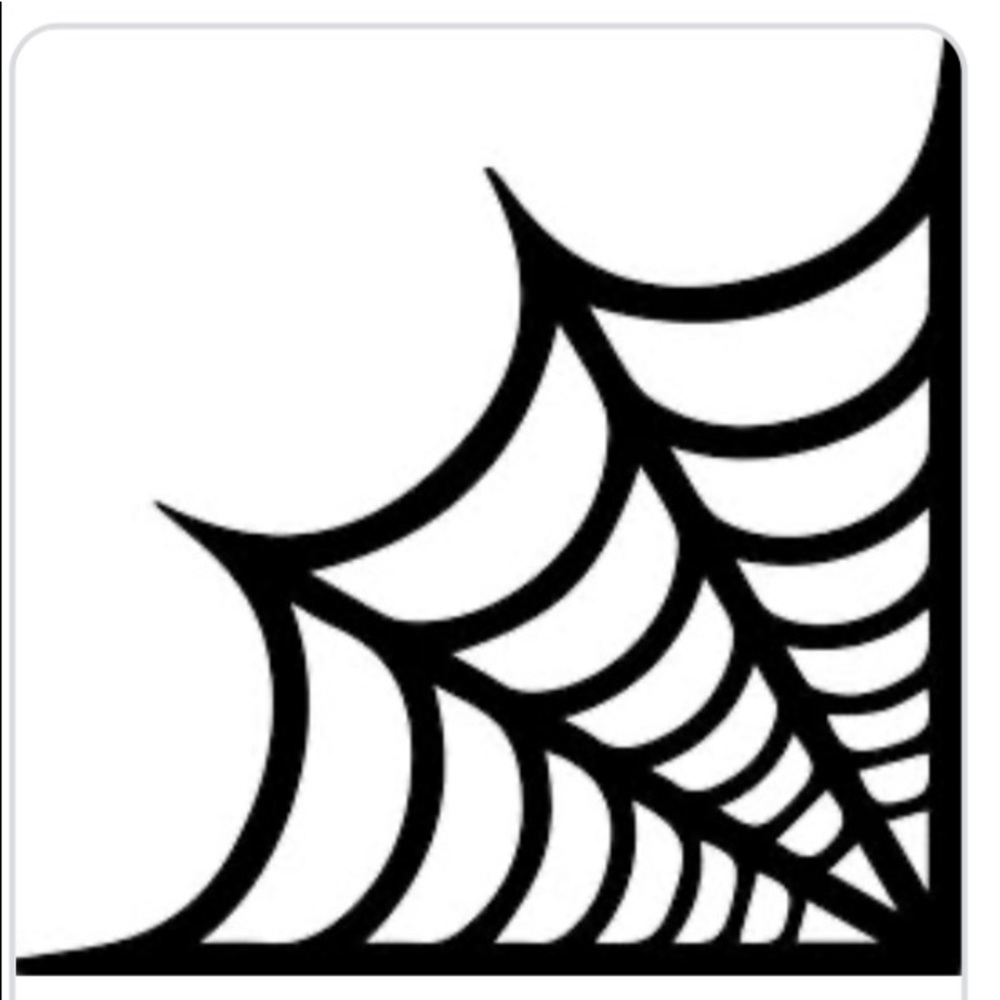 Lot of 3 Spider Web Vinyl Decals 4x4 inches each